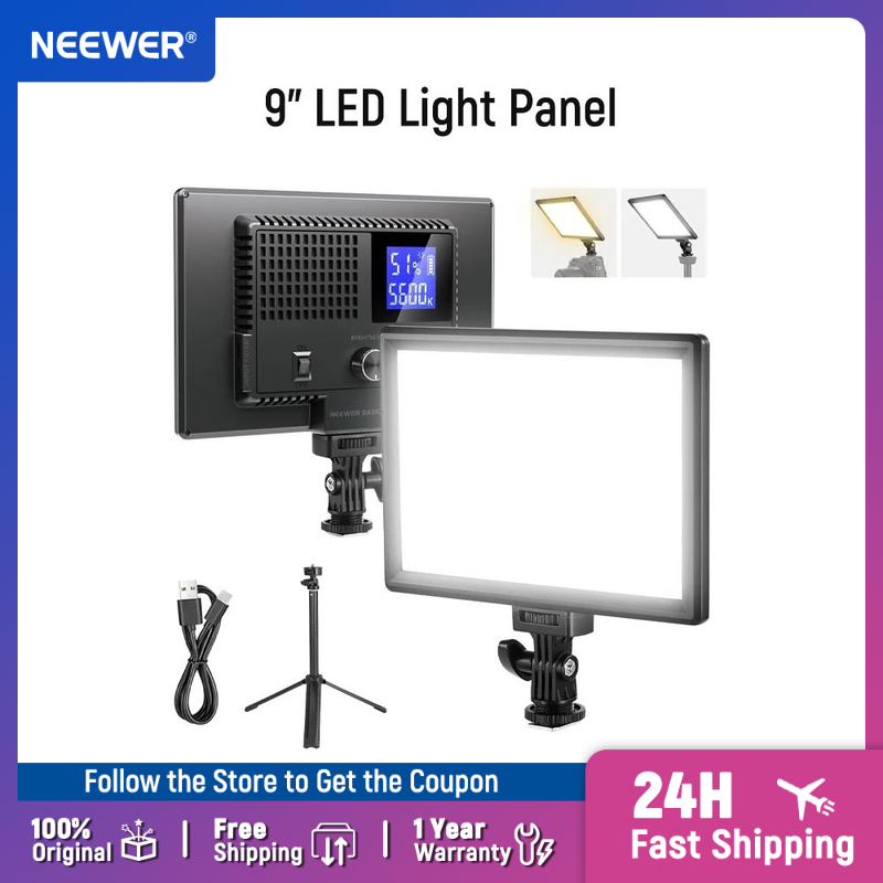 Photography Lighting Kit Neewer - Светодиодная панель NEEWER Basics 9 дюймов,