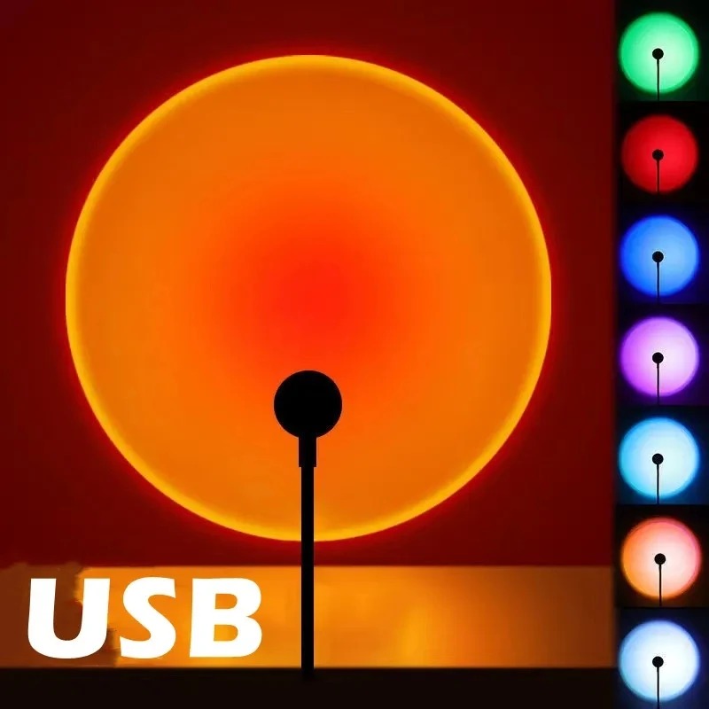 USB проекционная лампа заката, – обзор и цена Photography Lighting Wall