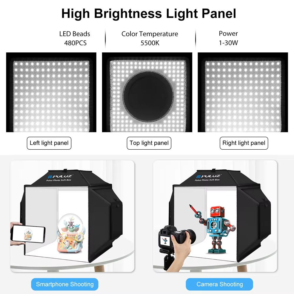 40 см складной световой короб  – обзор и цена Photography Lighting Kit With Backdrop