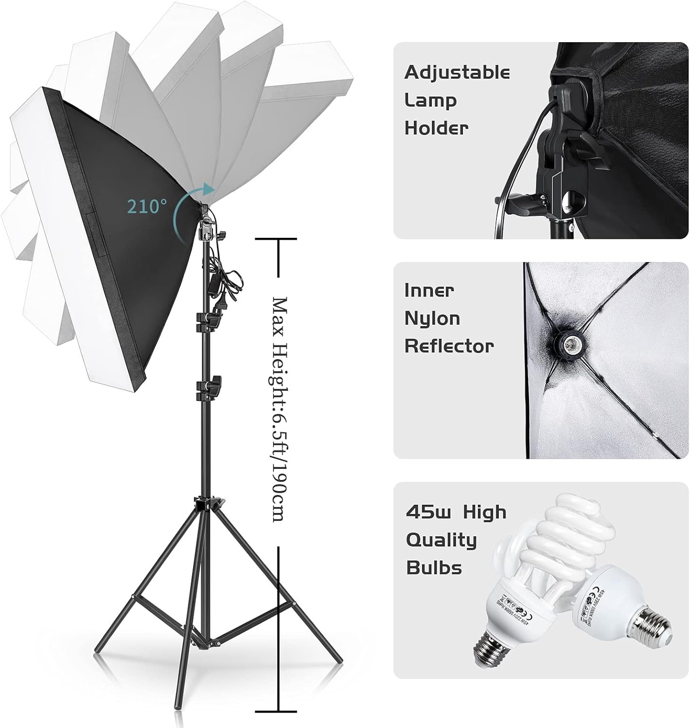 Комплект освещения для фотосъе – обзор и цена Photography Lighting Kit With Backdrop