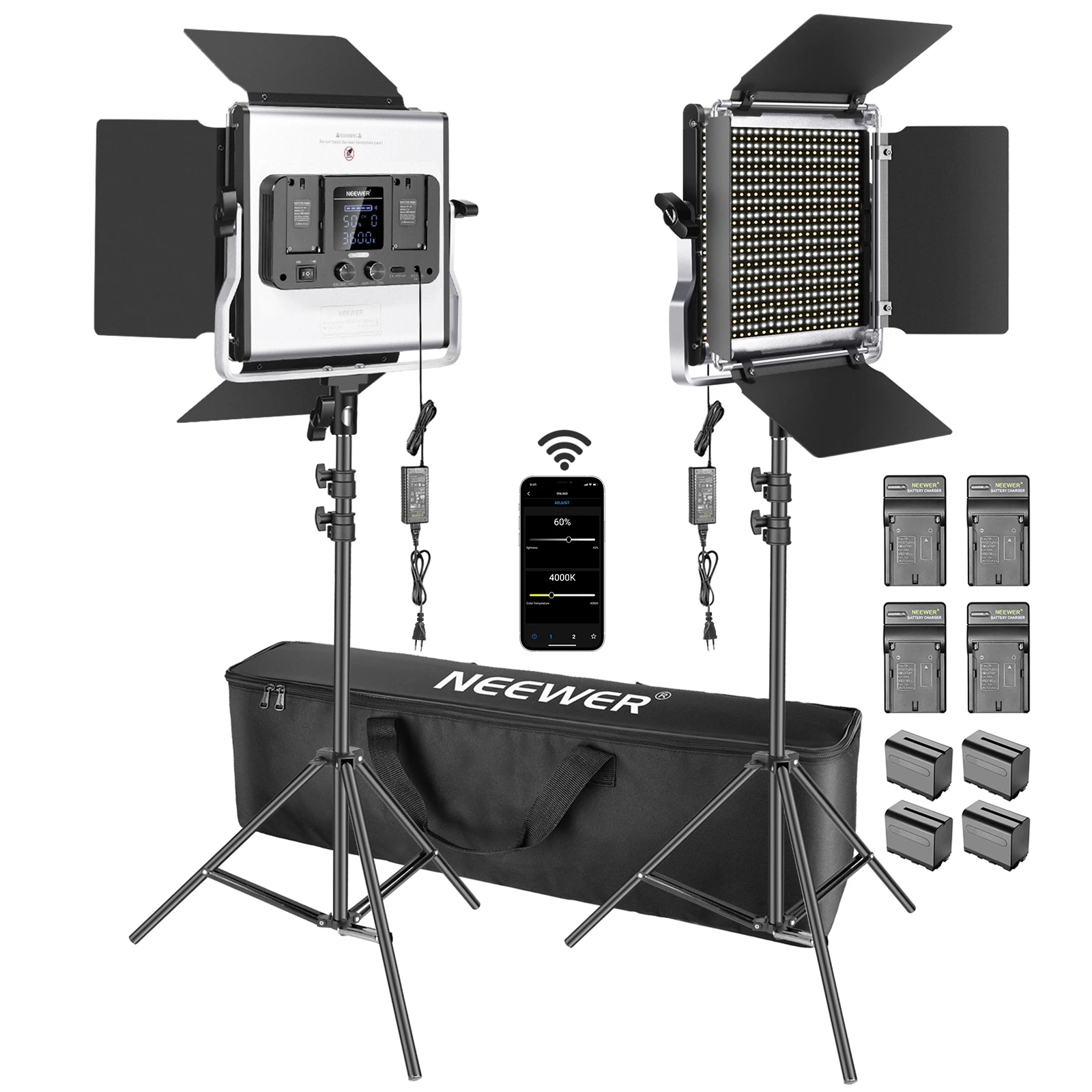 Neewer 2 комплекта по 660 свет – обзор и цена Photography Lighting Kit Neewer