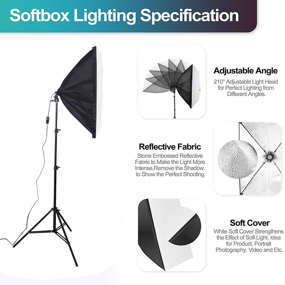 Экономичный набор оборудования – обзор и цена Photography Lighting Kit With Backdrop