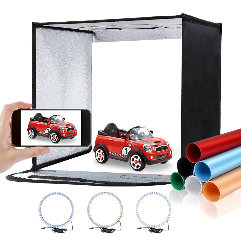 11,8x11,8 дюйма складной свето – обзор и цена Photography Lighting Kit With Backdrop