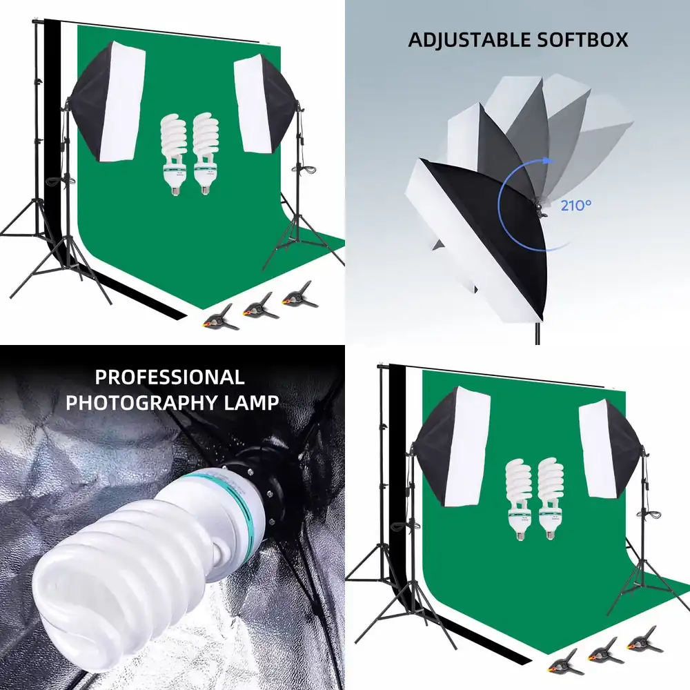 Комплект оборудования для фото – обзор и цена Photography Lighting Kit With Backdrop