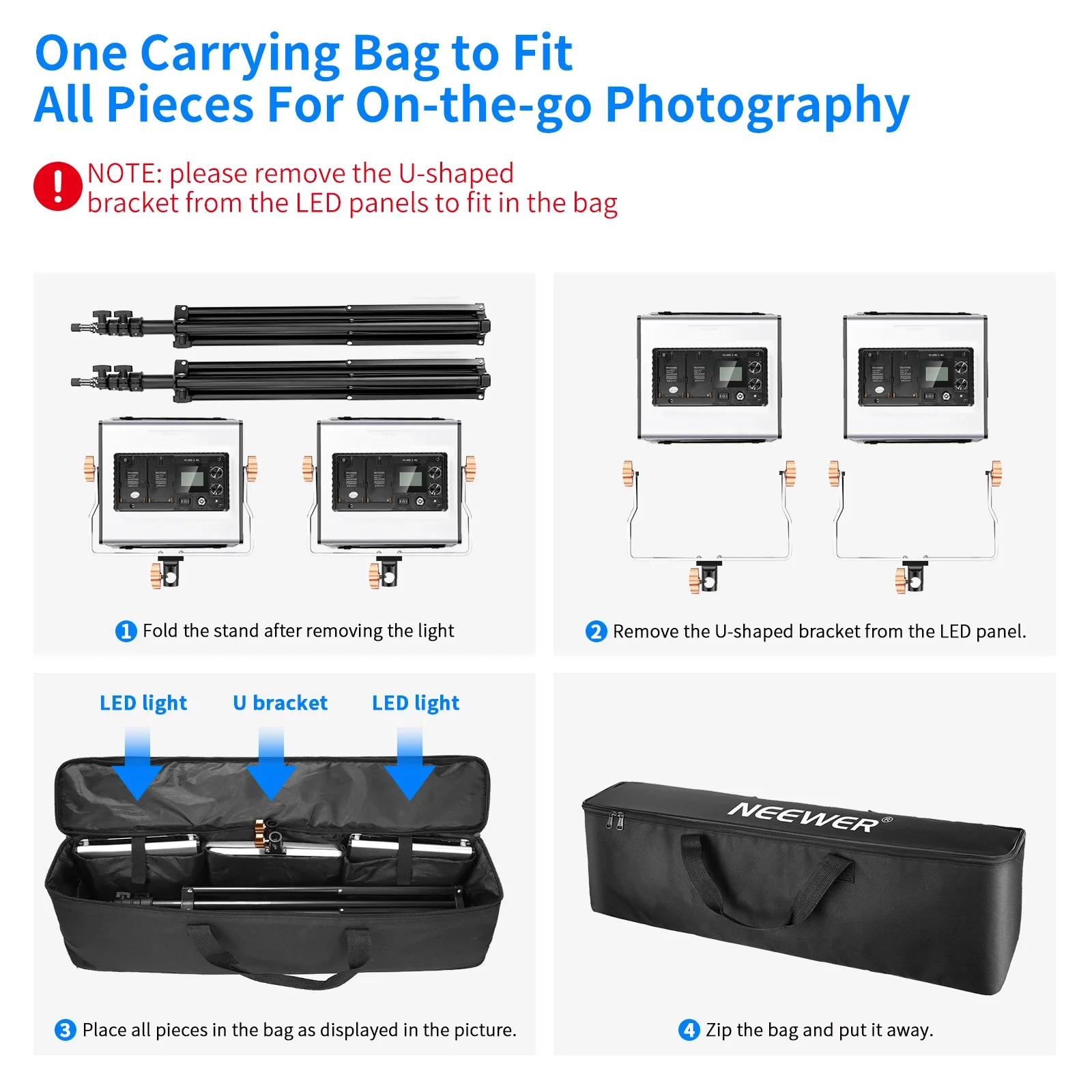 Комплект из 2-х профессиональн – обзор и цена Photography Lighting Kit Neewer