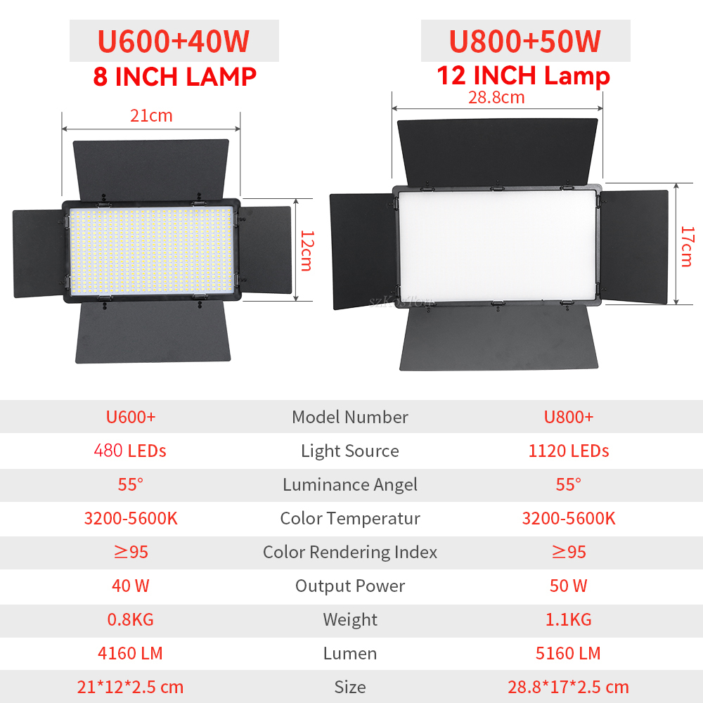 Светодиодсветильник лампа U800 – обзор и цена Photography Video Lighting Kit